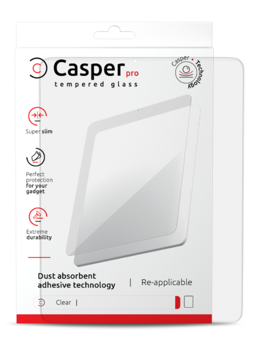 CASPER PRO TEMPERED GLASS COMPATIBLE FOR IPAD 7 (2019) / IPAD 8 (2020) / IPAD 9 (CLEAR)