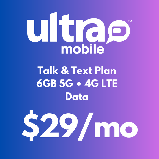 $29 6GB Plan & SIM Kit - 5G • 4G LTE Data